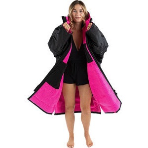 Dryrobe Avance Manches Longues Robe De Changement V3 DR104V3 - Black / Rose